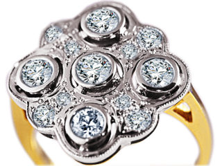 ***SOLD*** Fabulous Diamond Cluster ring-0