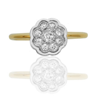***SOLD*** Deco Daisy... Original 1920s Diamond ring-0
