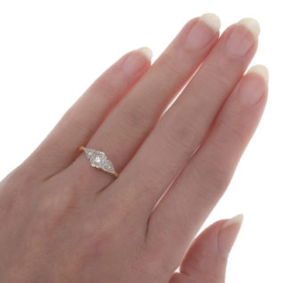 ***SOLD*** Original Art Deco Diamond ring-1611