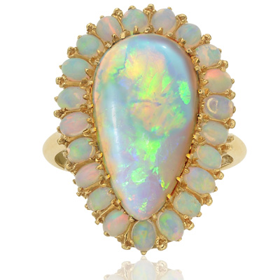 Show Stopper... Rare Large Opal Cocktail ring-0