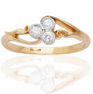 ***SOLD*** Original Art Deco Diamond 'Trilogy' ring-0