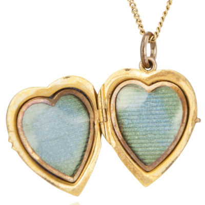 Antique Edwardian Gold Heart Locket 