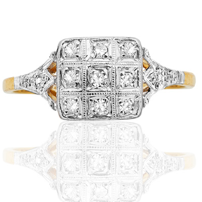 Gorgeous... Original Art Deco Diamond ring-0