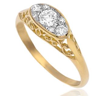 Superb... Art Deco Diamond Engagment ring -2908