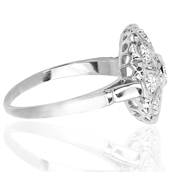 Sensational... Original Art Deco Diamond Daisy ring -3284