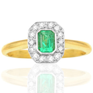 ***SOLD*** Emerald Love... Handmade Emerald and Diamond ring -3333