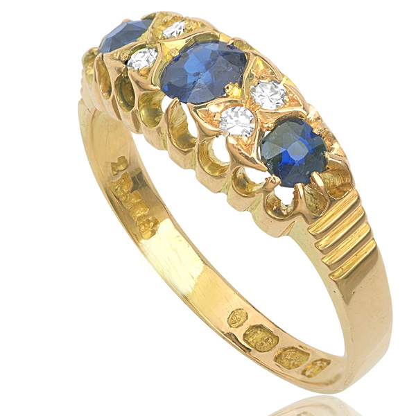 ***SOLD*** Lady Mary... Original Edwardian Sapphire and Diamond ring ...