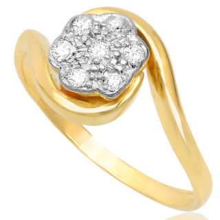 Eternal Love... Original Art Deco Daisy ring -3466