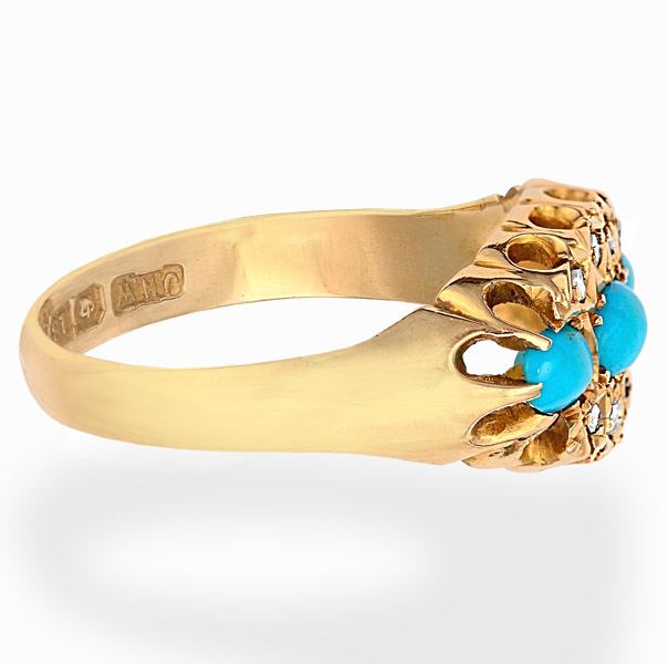 Highly textured YG Turq and D ring SIDE copy