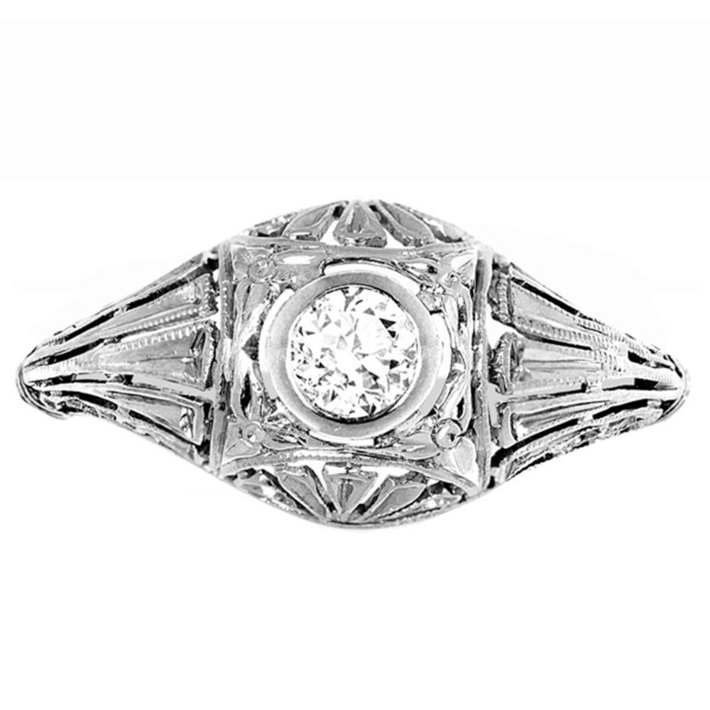 Antique Art Deco rings Engagement ring Melbourne Sydney Sustainable