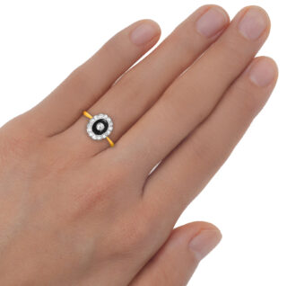 Art Deco Onyx and Diamond