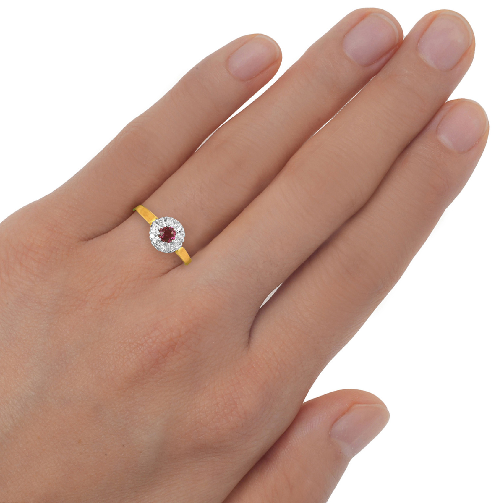 YG R and D surround ring on hand